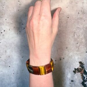 Rainbow tigers eye bracelet